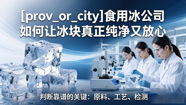 济南食用冰公司如何让冰块真正纯净又放心